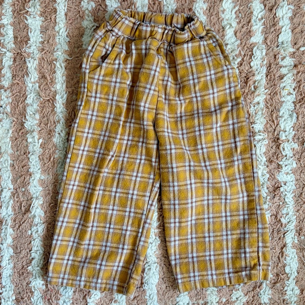 Plaid Cotton Flannel Pants
